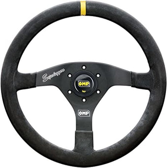 compare product OMP Velocita Superleggero Suede Leather 350mm Diameter Steering Wheel Black