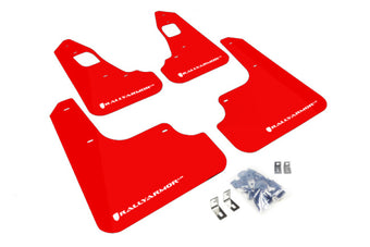 compare product Rally Armor 08-17 Mitsubishi EVO X Red UR Mud Flap w/ White Logo