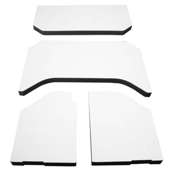 compare product DEI 07-10 Jeep Wrangler JK 4-Door Boom Mat Headliner - 4 Piece - White