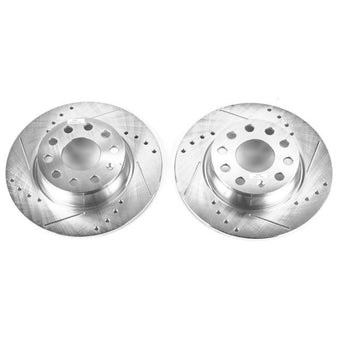 compare product Power Stop 10-13 Audi A3 Rear Evolution Drilled & Slotted Rotors - Pair