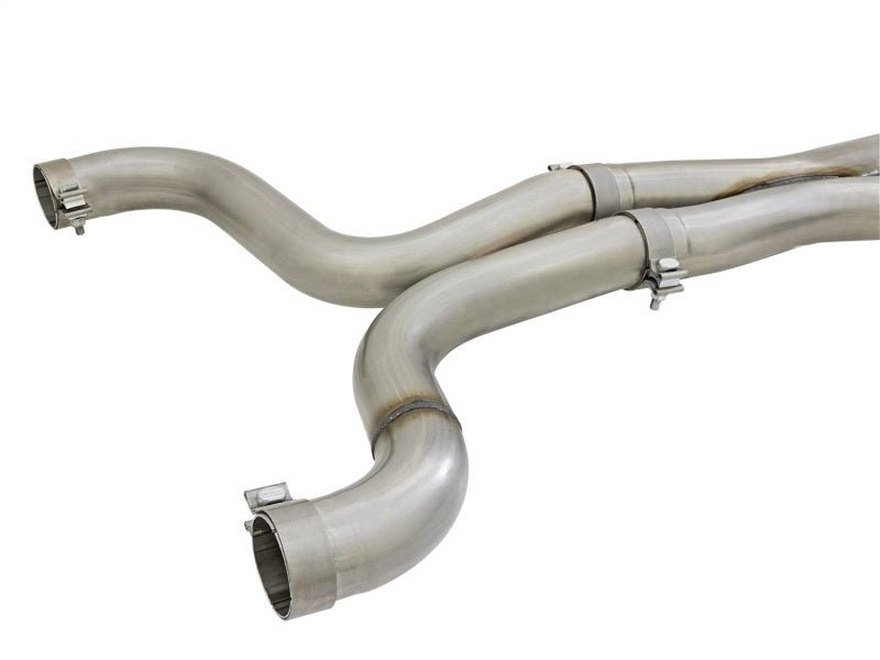aFe MACHForce XP 3in 304 SS Axle - Back Exhaust Dual Exhaust (NPP) w/ Black Tips 16 - 17 Camaro SS V8 - My Store