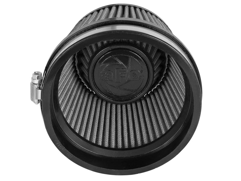 aFe MagnumFLOW Dry S Air Filter 5in. F x 5 - 3/4in. B x 4 - 1/2in. T (INV) x 3 - 1/2in. H - My Store
