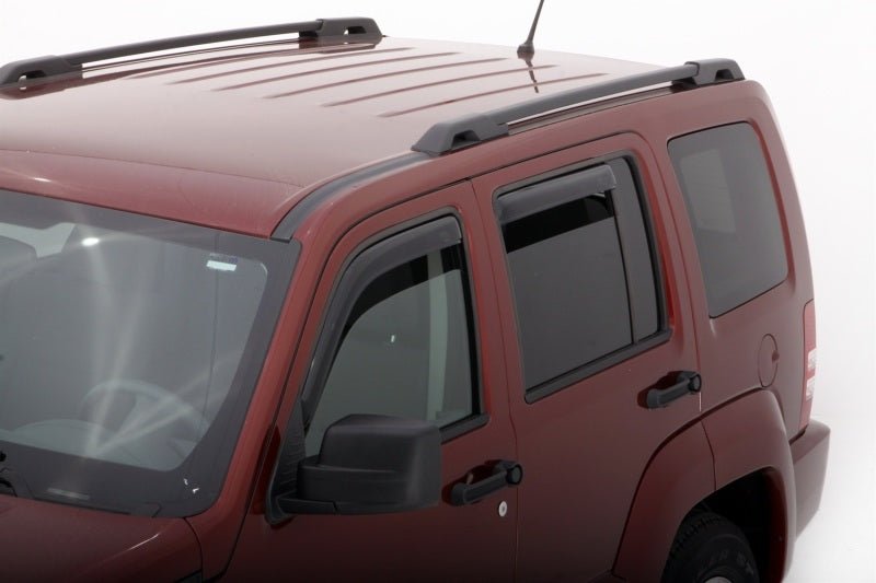 AVS 08 - 14 Jeep Liberty Ventvisor In - Channel Front & Rear Window Deflectors 4pc - Smoke - My Store