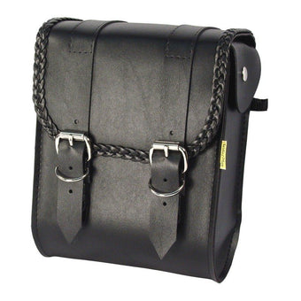 compare product Willie & Max Universal Braided Sissy Bar Bag (8 in L x 10 in W x 4.5 in H) - Black