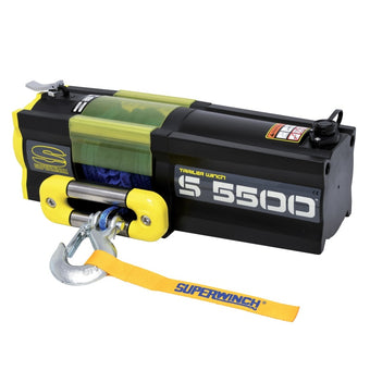 compare product Superwinch 5500 LBS 12V DC 1/4in x 60ft Synthetic Rope S5500 Winch