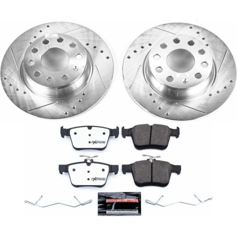 Power Stop 15 - 18 Audi A3 Rear Z26 Street Warrior Brake Kit - My Store