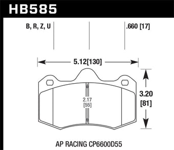 compare product Hawk Performance Ceramic Street Brake Pads