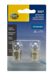 Hella Bulb 5007 12V 5W Ba15S B6 (2) - My Store