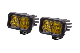 compare product Diode Dynamics Stage Series 2 In LED Pod Sport - Yellow Combo Standard ABL (Pair)