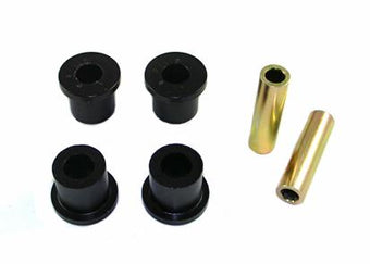 compare product Whiteline Plus 97-05 Nissan Frontier D22 2WD Rear Spring Eye and Shackle Bushing