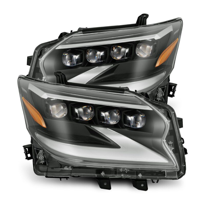 AlphaRex 14 - 19 Lexus GX 460 NOVA LED Projector Headlights Plank Style Black w/Activ Light/Seq Signal - My Store