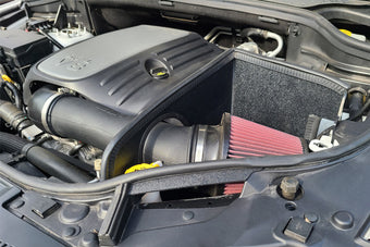 compare product JLT 11-20 Dodge Durango/Jeep Grand Cherokee 5.7L Black Textured Cold Air Intake Kit w/Red Filter