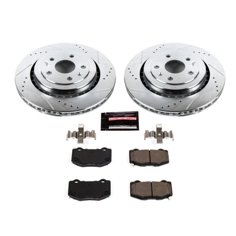 Power Stop 16 - 18 Cadillac ATS Rear Z23 Evolution Sport Brake Kit - My Store