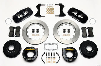compare product Wilwood AERO4 Rear P-Brake Kit 14.00in Chevy 12 Bolt-Spec 3.15in Bearing