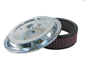 compare product K&N Replacement Air Filter w/ Chrome Top - W/E-1500 K&N Logo