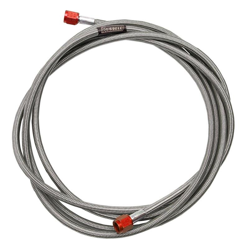 Russell Performance - 4 AN to - 3 AN 15in Pre - Made Nitrous and Fuel Line - My Store
