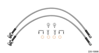 compare product Wilwood Flexline Kit 24in 7/16-20in Banjo - 5/8-26in Male Bulkhead (Fits D52 Caliper)
