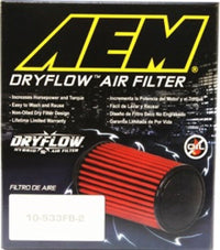 AEM 5.5in Base OD x 4.75in Top OD x 5in Height Conical Dryflow Air Filter - My Store