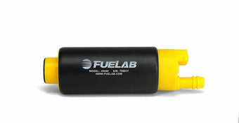 compare product Fuelab 494 High Output In-Tank Electric Fuel Pump - 340 LPH Center Out