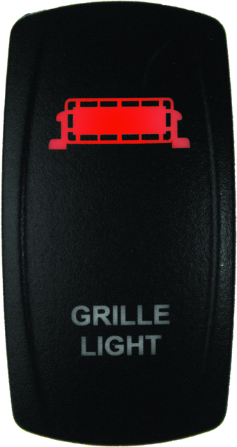 compare product DragonFire Racing Lighted Switch Grill Light On/Off Red