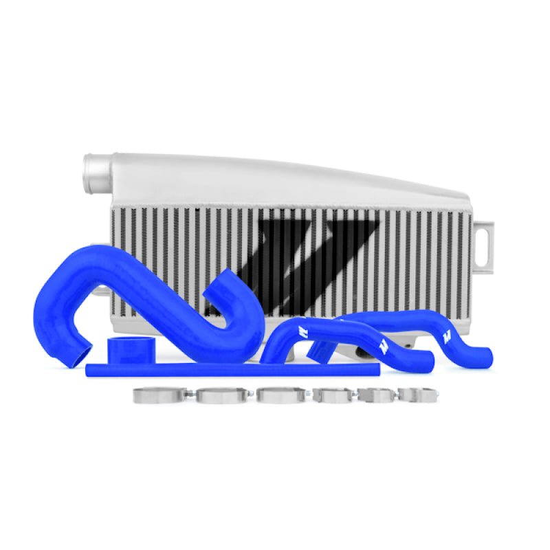 Mishimoto Subaru 02 - 07 WRX/04 - 07 STi Top - Mount Intercooler Kit - Powder Coated Silver & Blue Hoses - My Store