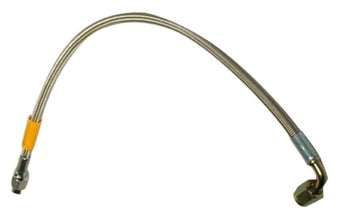compare product Wilwood 14in OAL Flexline -3 Hose to -3 Female 90 Degree End