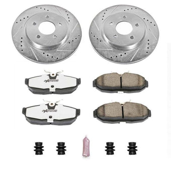 compare product Power Stop 05-11 Ford Mustang Rear Z26 Street Warrior Brake Kit