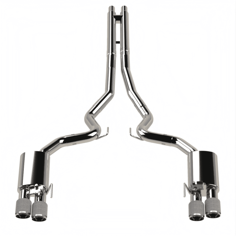 Kooks 18 - 24 Ford Mustang GT 5.0 3in. Valved Touring Cat - Back Exhaust - Carbon Tips - My Store