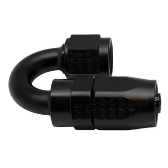 compare product DeatschWerks 6AN Female Swivel 180-Degree Hose End CPE - Anodized Matte Black