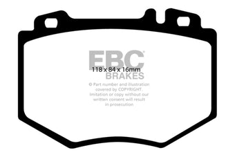 compare product EBC 03-06 Mercedes-Benz CL600 5.5 Twin Turbo Redstuff Front Brake Pads