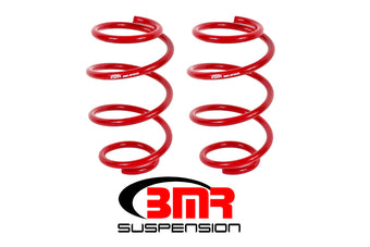 compare product BMR 15-17 S550 Mustang Front Performance Version Lowering Springs - Red