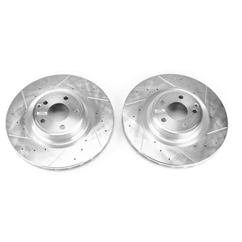 compare product Power Stop 17-18 Mercedes-Benz SLC300 Front Evolution Drilled & Slotted Rotors - Pair