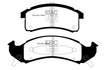compare product EBC 92-93 Buick Le Sabre (FWD) 3.8 Ultimax2 Front Brake Pads