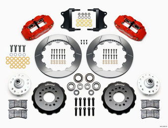 compare product Wilwood Narrow Superlite 6R Front Hub Kit 12.88in Red Heidts Tri -5 2 inch Drop Spindle