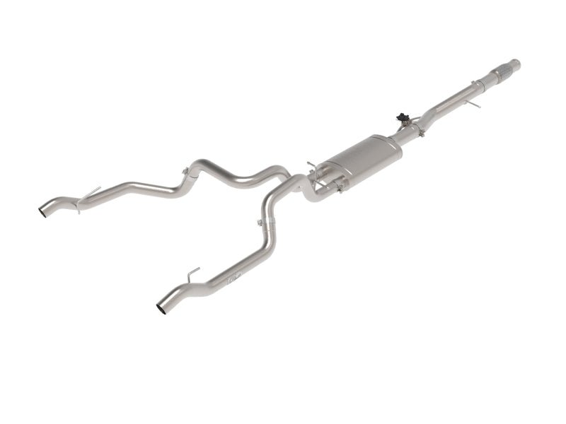 aFe Gemini XV 4in to Dual 3in 304 SS Cat - Back Exhaust w/ Cutout 19 - 21 GM Silverado/Sierra V8 - 6.2L - My Store