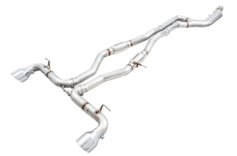 compare product AWE Tuning 2020 Toyota Supra A90 Track Edition Exhaust - 5in Chrome Silver Tips