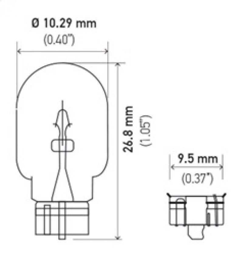 Hella Bulb 2825 12V 5W 4CP W2.1x9.5d T3.25 - My Store