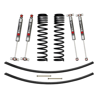 compare product Skyjacker 84-01 XJ 3in FR DR Long Travel Coil Suspension Kit w/RR Add A Leaf/M95 Monotube Shocks