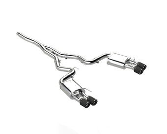 compare product MBRP 18-22 Ford Mustang 2.3L Ecoboost 3in Cat-Back Exhaust w/ Quad Carbon Fiber SS Tips - T304