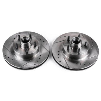 compare product Power Stop 95-01 Ford Explorer Front Evolution Drilled & Slotted Rotors - Pair