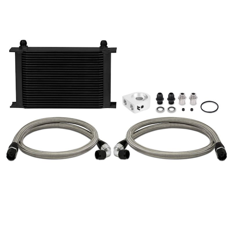 Mishimoto Universal 25 Row Oil Cooler Kit (Black Cooler) - My Store