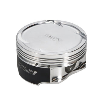 compare product Manley 03-07 Nissan 350Z/Maxima 81.4mm Stroker 96.00mm +.5mm Bore 8.5:1 Dish Piston Set w/ Rings