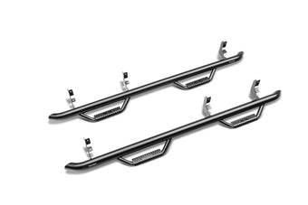 compare product N-Fab Nerf Step 2019 Chevy/GMC 1500 Crew Cab - Cab Length Gloss - Black - 3in