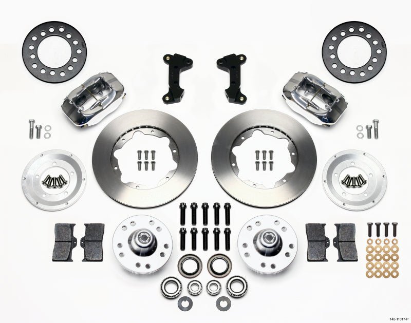 Wilwood Forged Dynalite Front Kit 11.00in Polished 74 - 80 Pinto/Mustang II Disc Spindle only - My Store