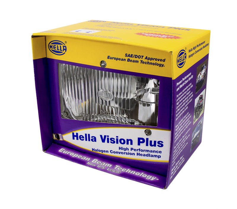 Hella Vision Plus 8in x 6in Sealed Beam Conversion Headlamp - Single Lamp - My Store