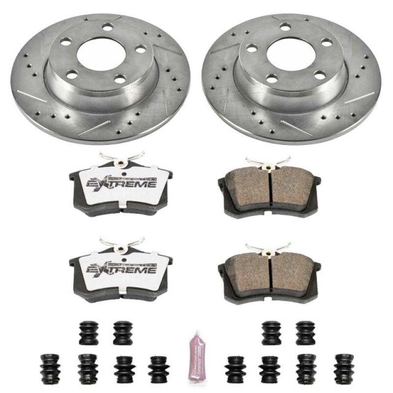 Power Stop 98 - 04 Audi A6 Quattro Rear Z26 Street Warrior Brake Kit - My Store
