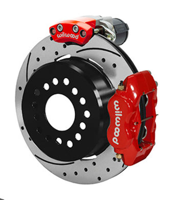 compare product Wilwood Forged Dynalite Rear Electronic Parking Brake Kit - Red Powder Coat Caliper - SRP D/S Rotor
