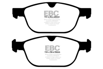 compare product EBC 08+ Volvo XC60 3.0 Turbo Ultimax2 Front Brake Pads
