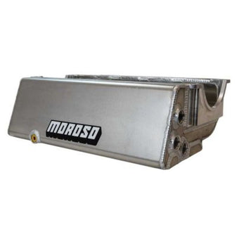 compare product Moroso Pre-1985 SBC Sprint Car Dry Sump 3 Pickup 6.5in Deep Aluminum Oil Pan