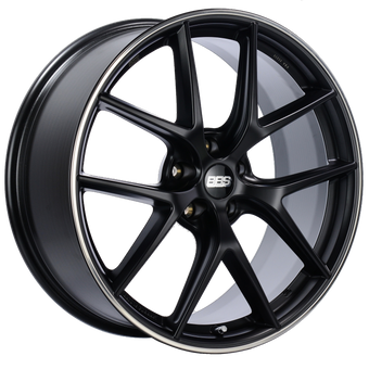 compare product BBS CI-R 20x8.5 5x112 ET32 Satin Black Polished Rim Protector Wheel -82mm PFS/Clip Required
